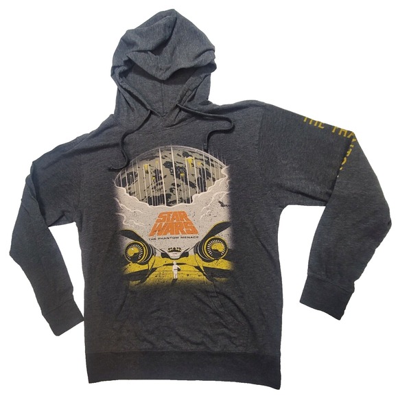 Star Wars Other - Star Wars Men's Hoodie Gray  Medium Long Sleeve Drawstring Pullover Outdoor